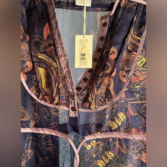 LaRok Dress Women Size Small Multicolored Tunic 3/4 Sleeves NWT - Picture 8 of 12